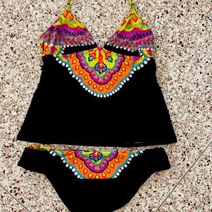 Trina Turk Tankini Bathing Suit. Size 12.